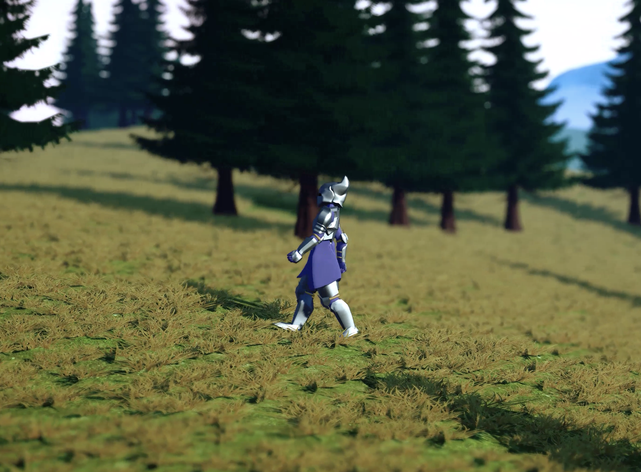 Modelo Knight vista 03 para corto animado